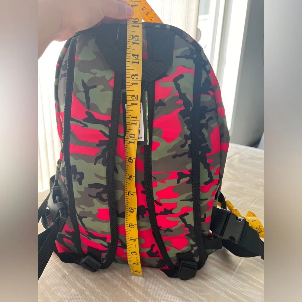 Badgley Mischka Pink Camo Nylon Backpack - Picture 7 of 10